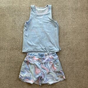 Athleta Girl Short + Tank Outfit - Size M8-10